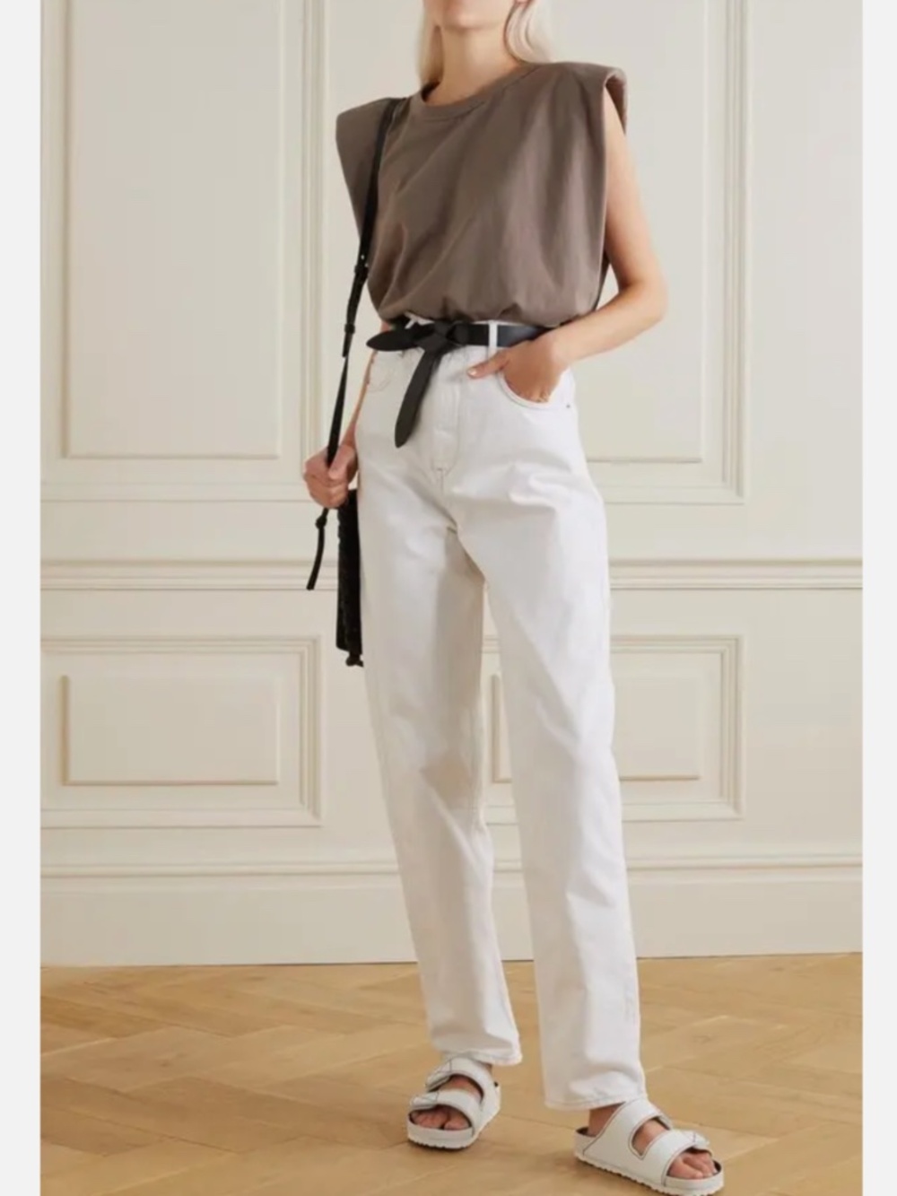 ★NWT Org.$320 Isabel Marant Etoile White Corsy Jeans Size36★